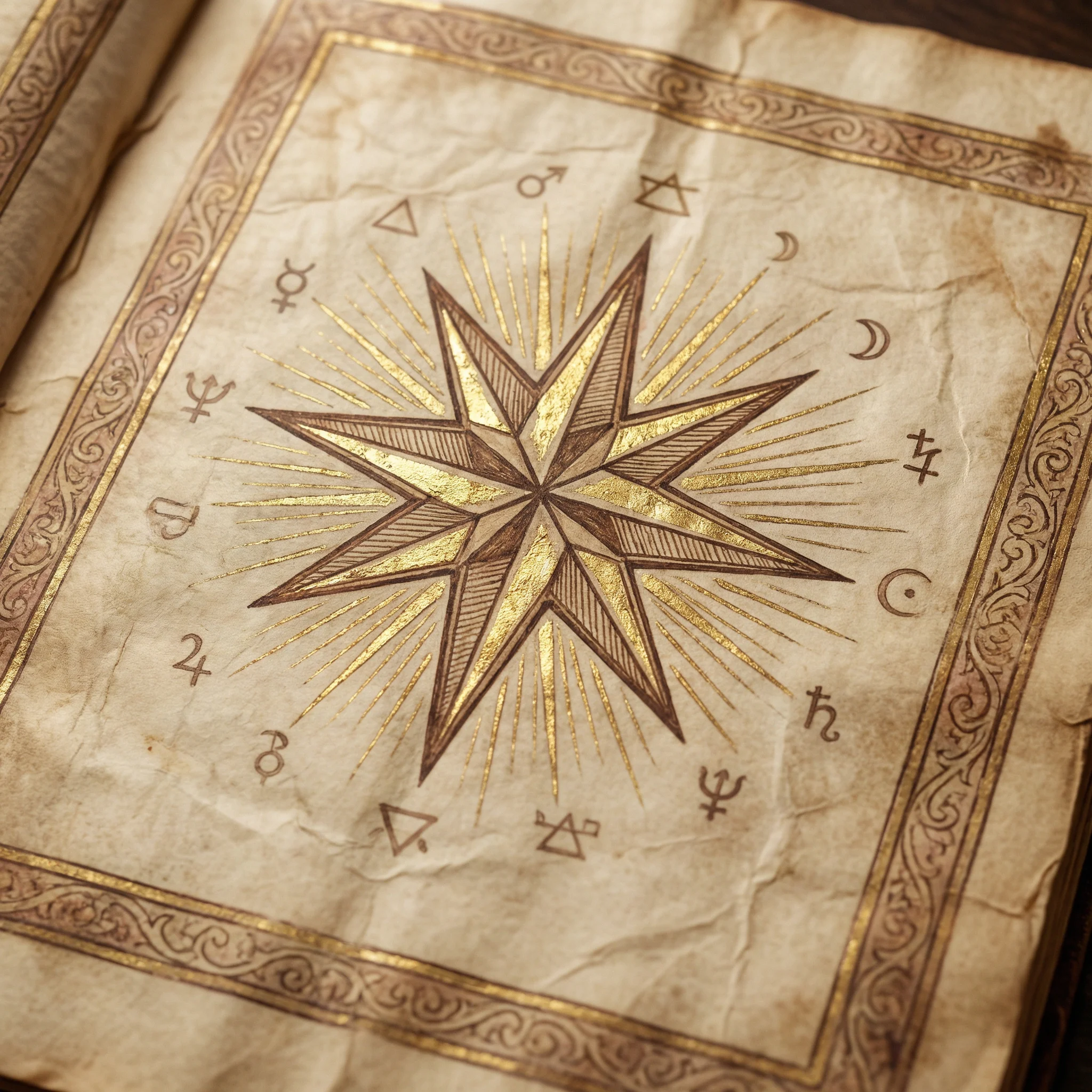 c7娱乐 - 幸运八芒星手绘图